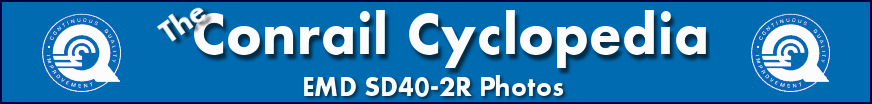 The Conrail Cyclopedia - Conrail SD40-2R Locomotive Photos