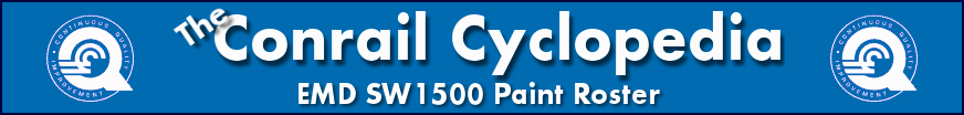 The Conrail Cyclopedia - EMD SW Paint Roster