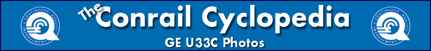 The Conrail Cyclopedia - Conrail U33C Locomotive Photos