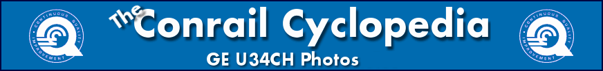 The Conrail Cyclopedia - Conrail U34CH Locomotive Photos