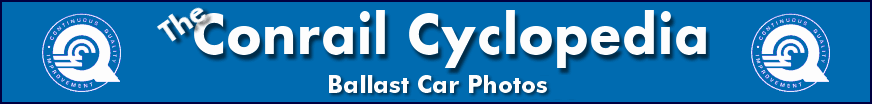 The Conrail Cyclopedia - Conrail Ballast Car Photos